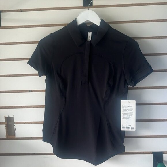 Quick-Drying Short Sleeve Polo - Black - Picture 2 of 6